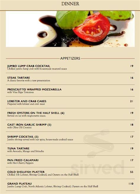 capital grille calories|capital grille menu with calories.